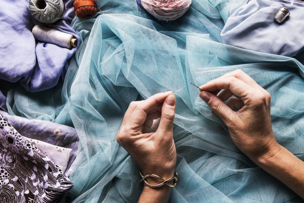 Needle cotton yarn sewing thread fabric